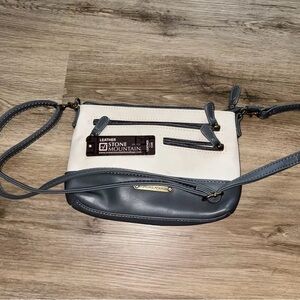 Stone Mountain Nubuck Bagger Leather Should Purse With Change Purse